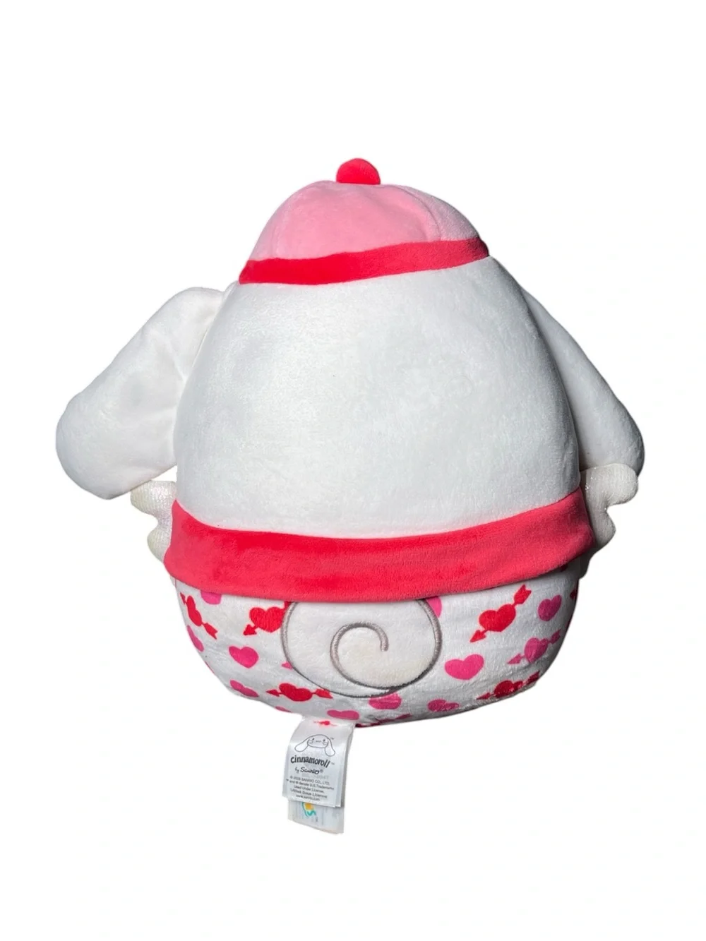 Sanrio Cinnamoroll Plush with Red and Pink Heart Pattern valentine’s Day Pillow
